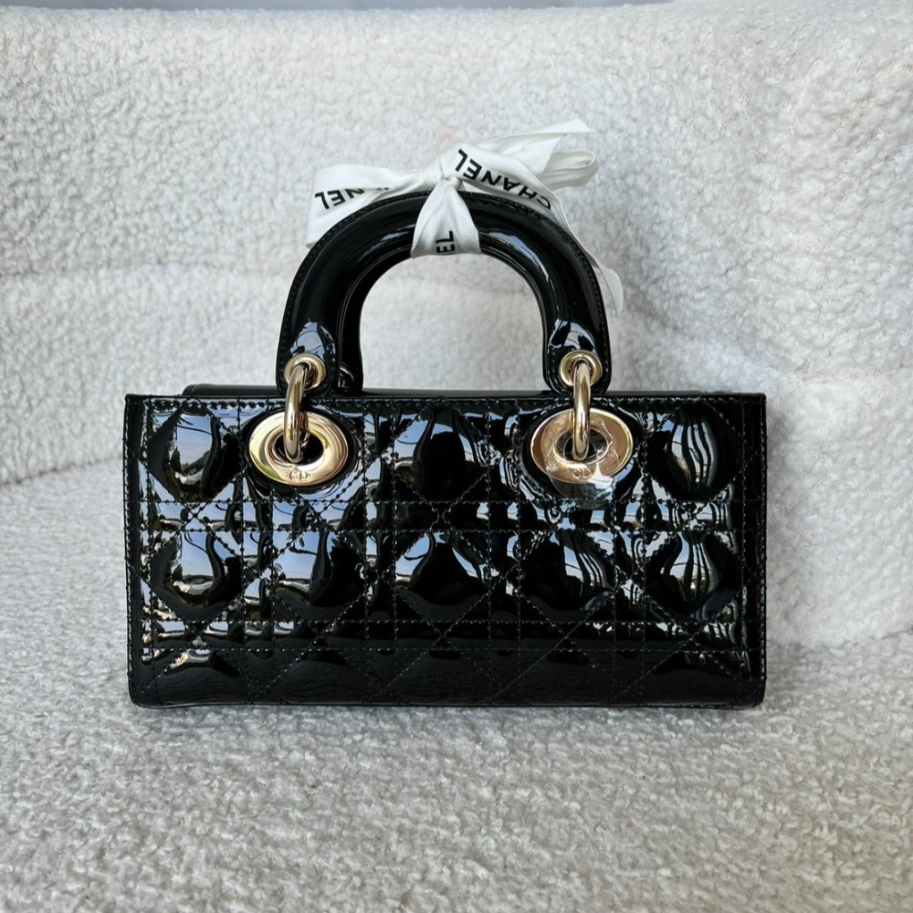 Dior D-joy Small black Patent